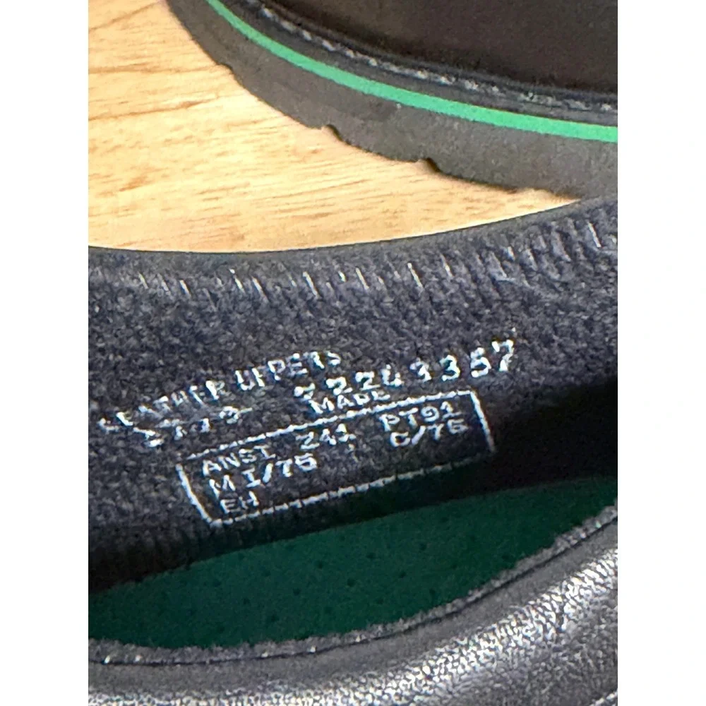 HyTest Footrests Hero Safety Shoes Black Steel Toe 12A‎ Slip Resistant